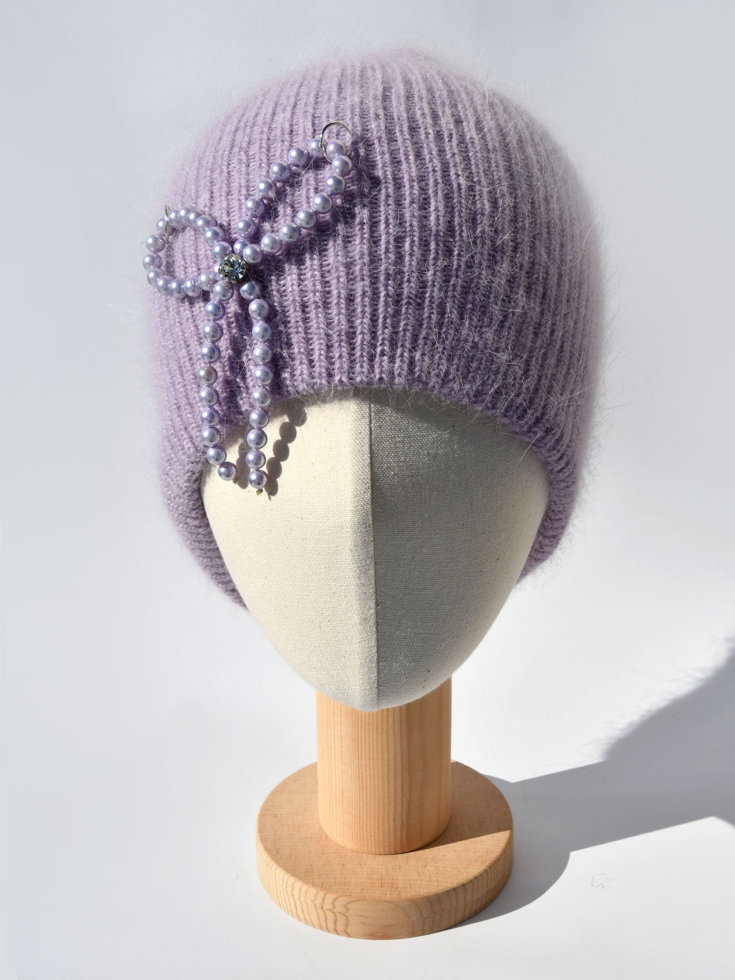 Violet Ribbon Beanie