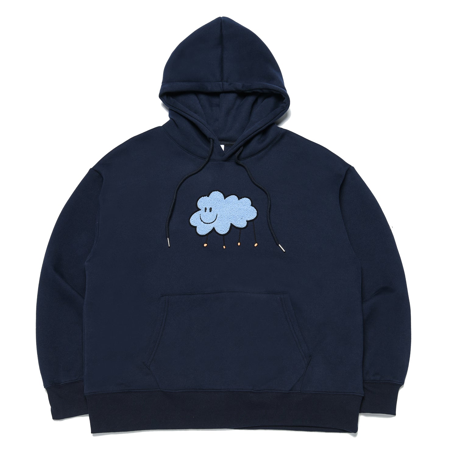 Dominant Cloud Embroidery Dried Hoody_Navy