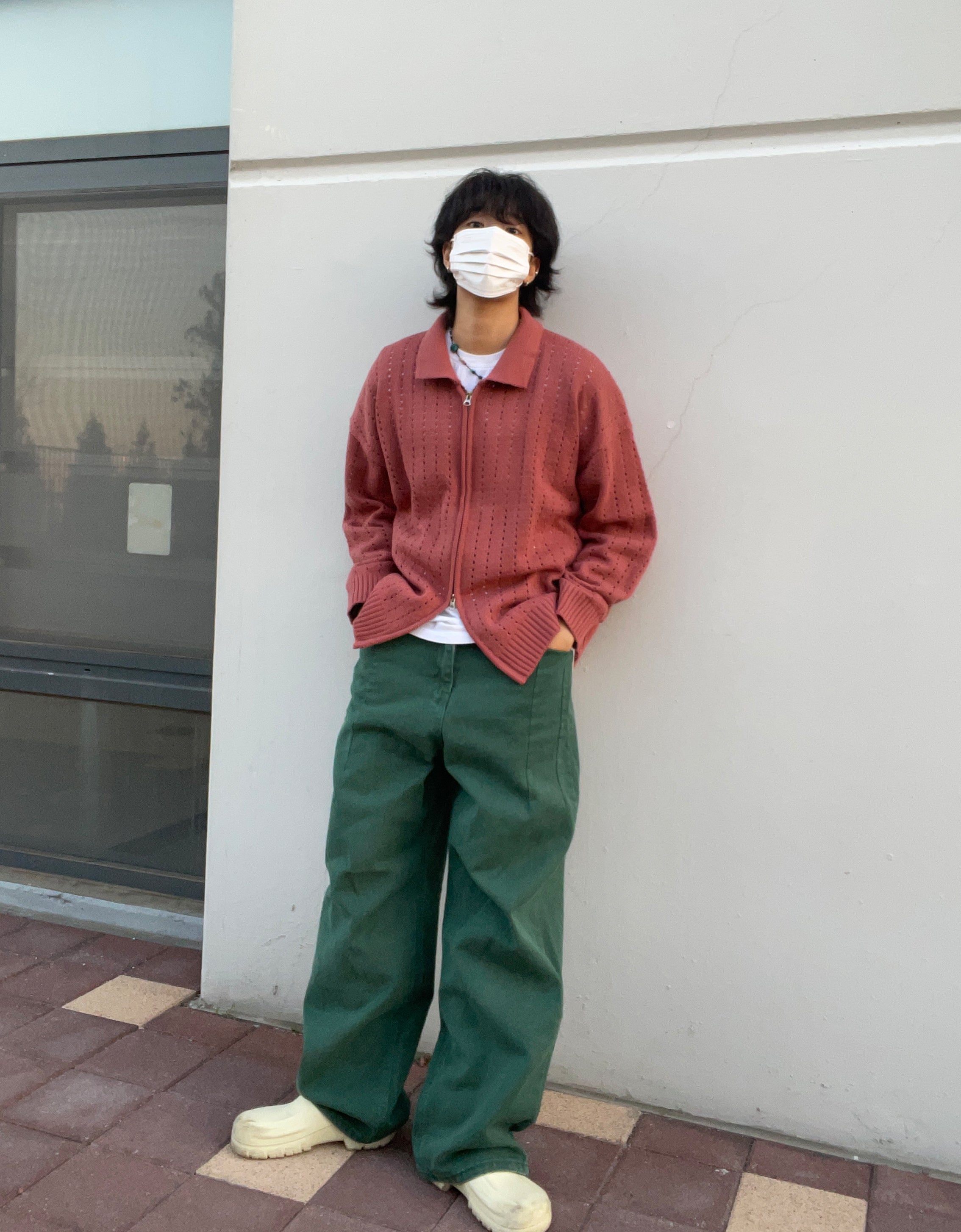 Pigment pintuck wide pants