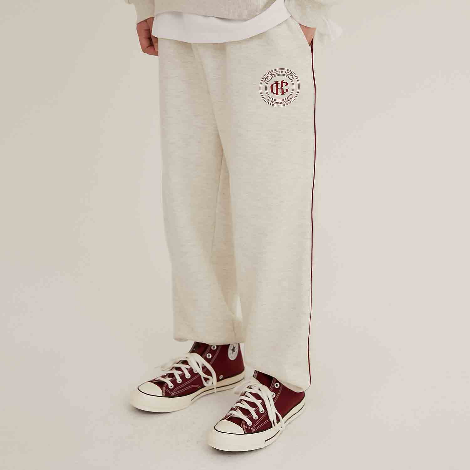 EMBLEM PIPING JOGGER PANTS