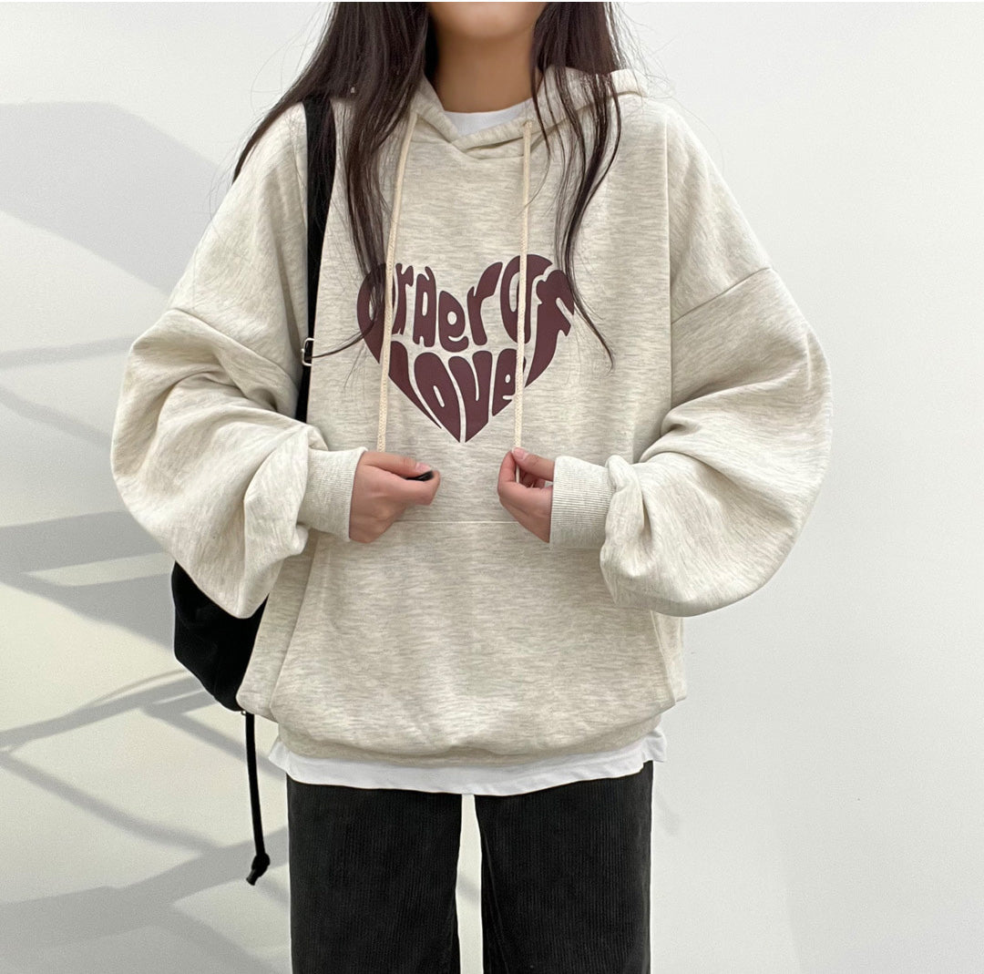 Sweet heart hoodie