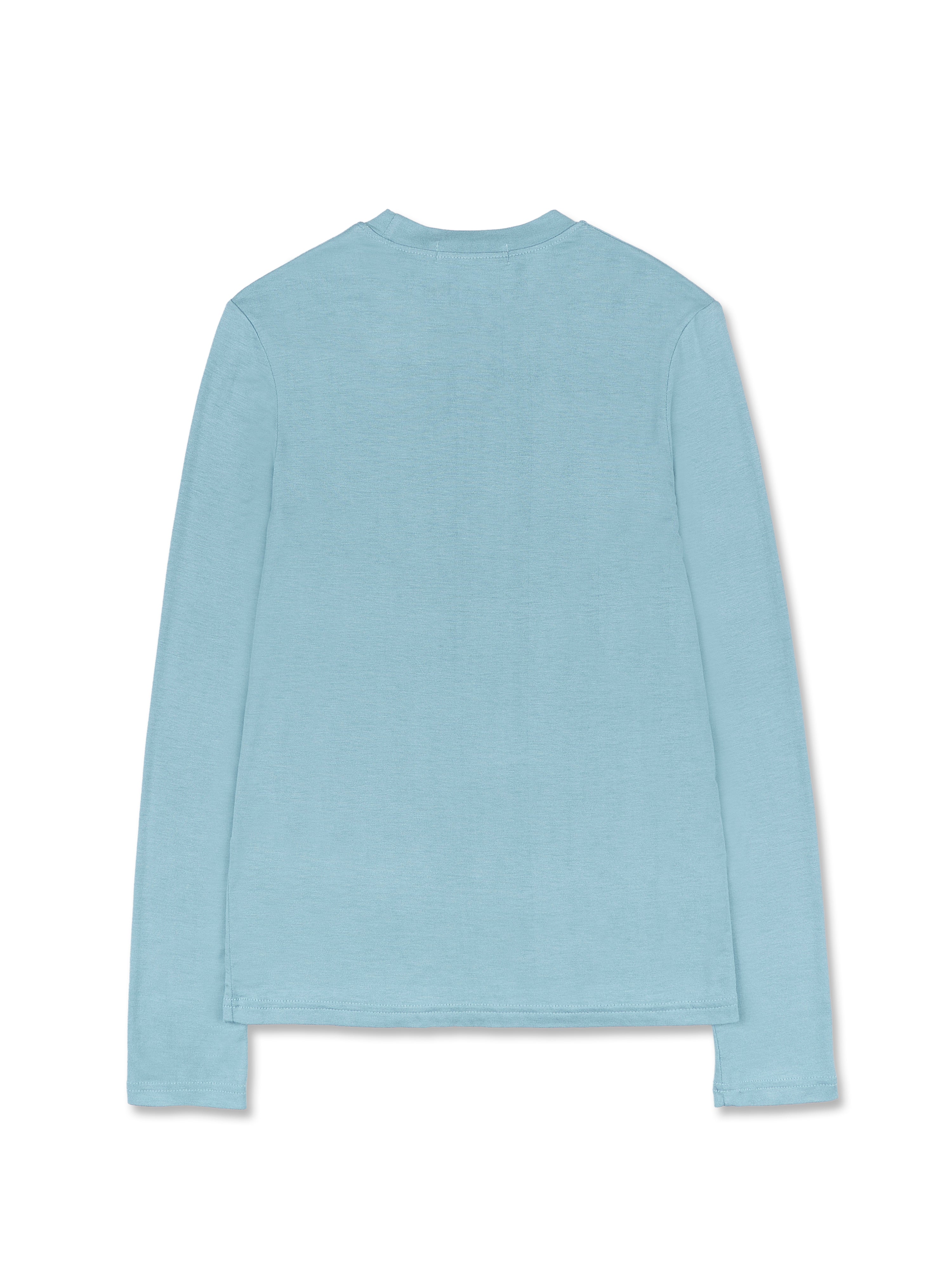 [BREEZE] Slim Long Sleeve T-Shirts_BLUE MINT (CTD1)