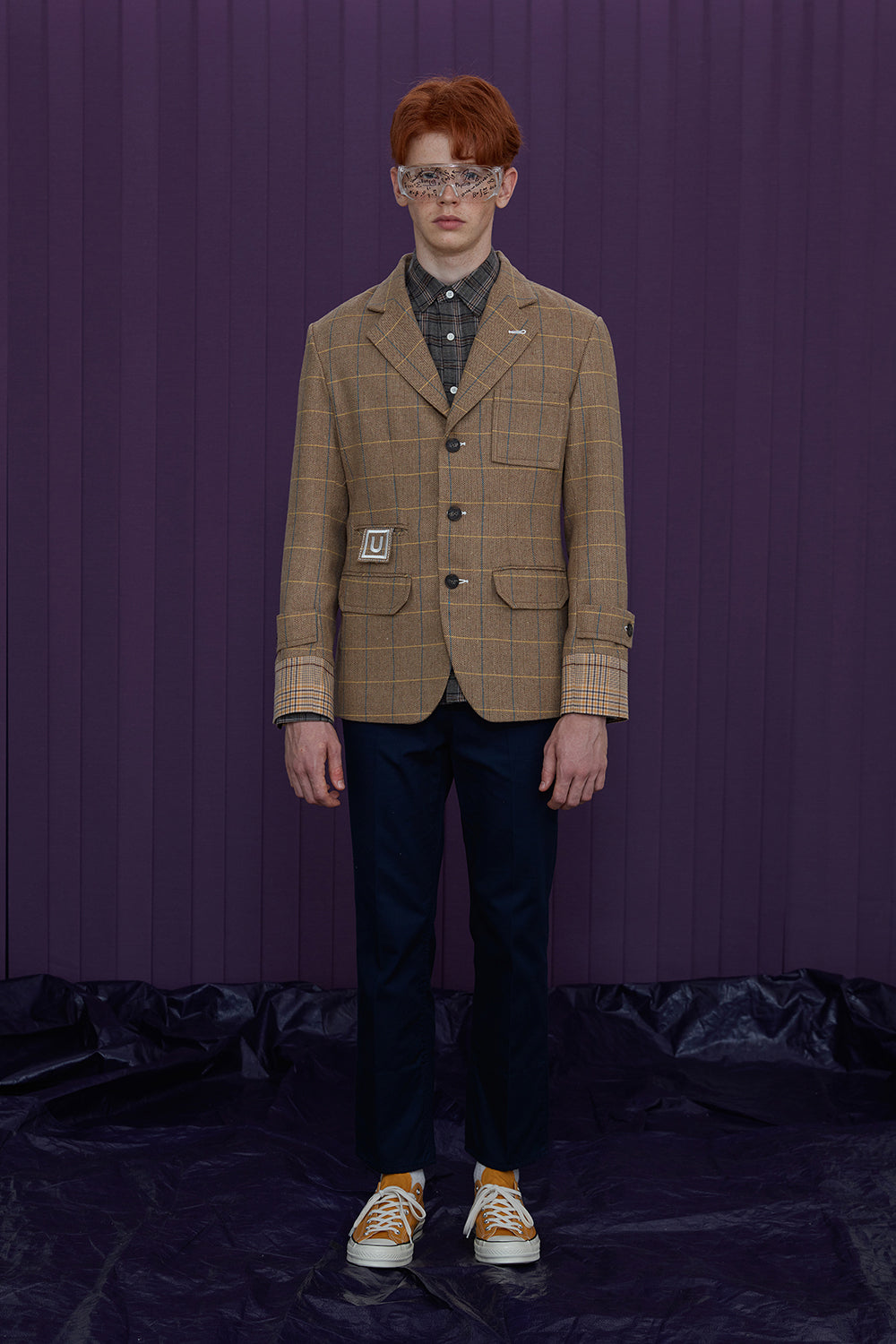 WOOL CHECK JACKET