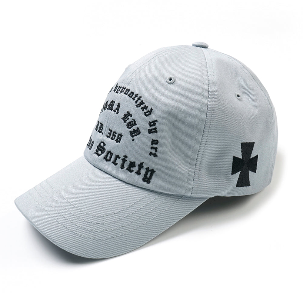 22 GOTHIC BASEBALL CAP GREY BLUE