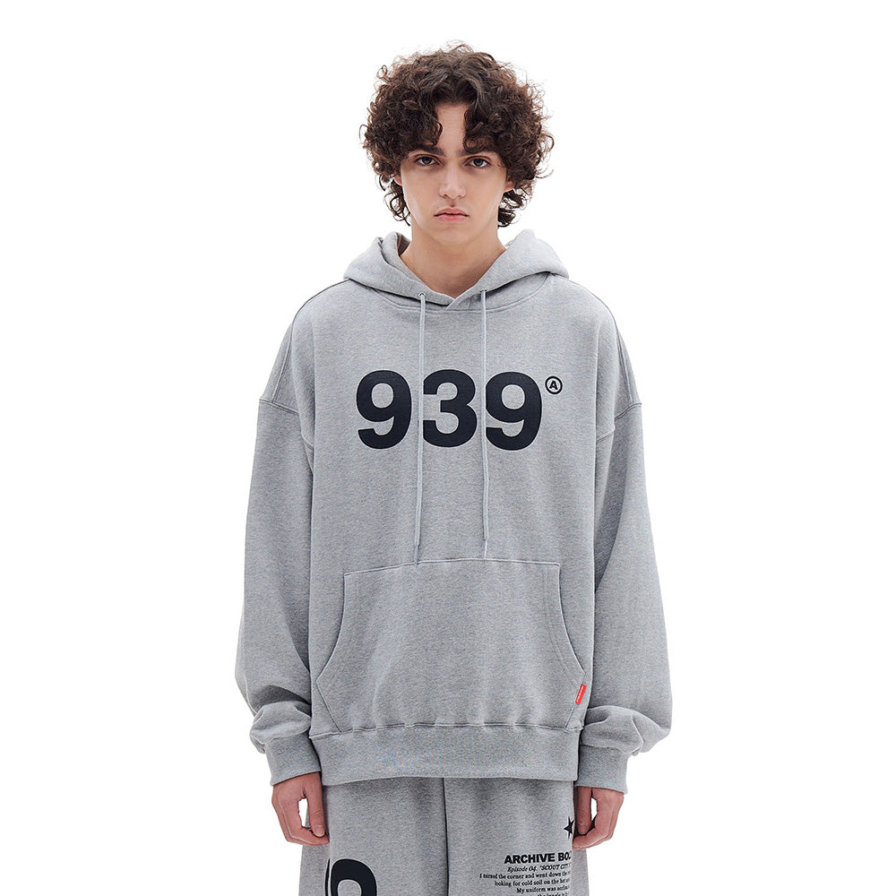 939 LOGO HOOD (GRAY)