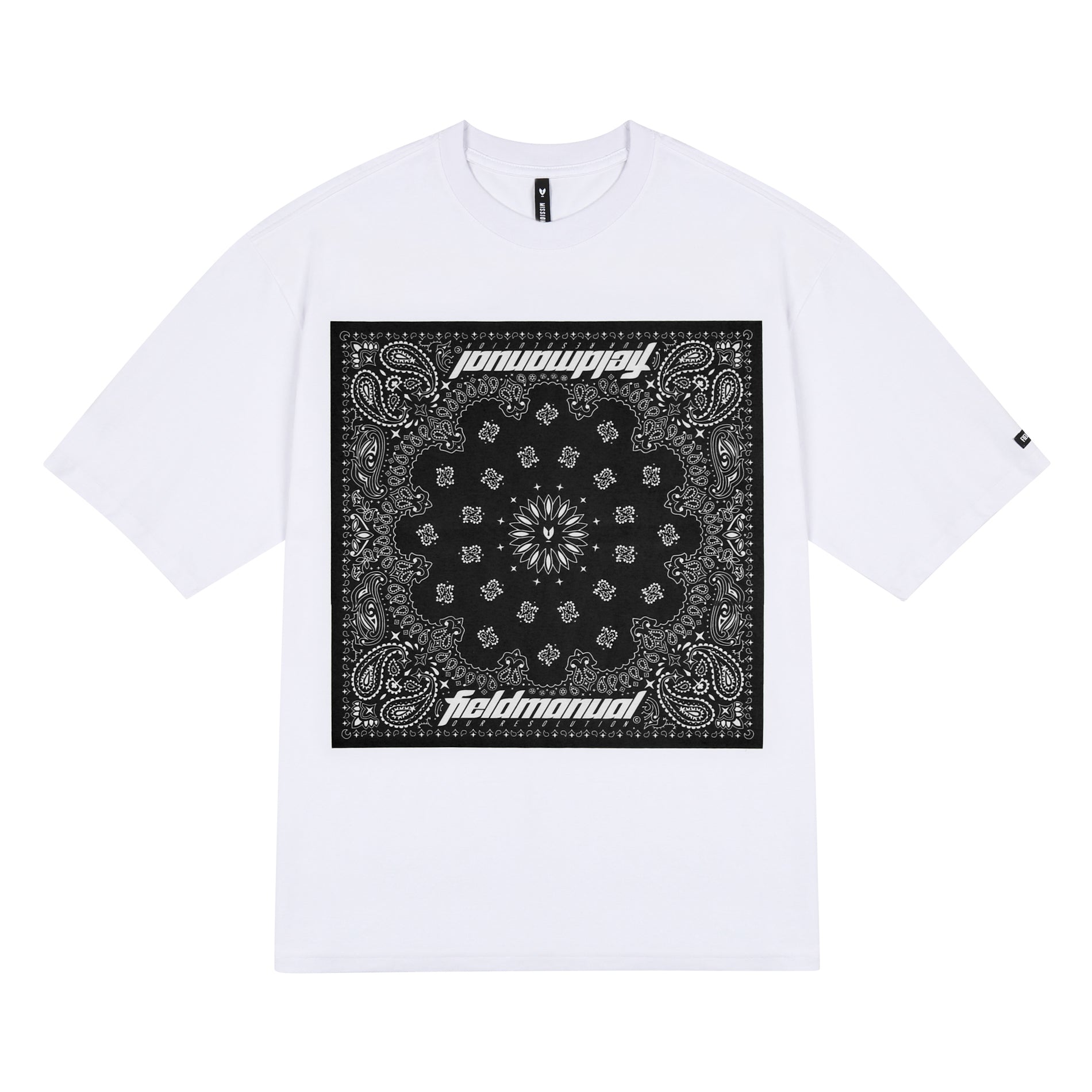 PAISLEY TEE white