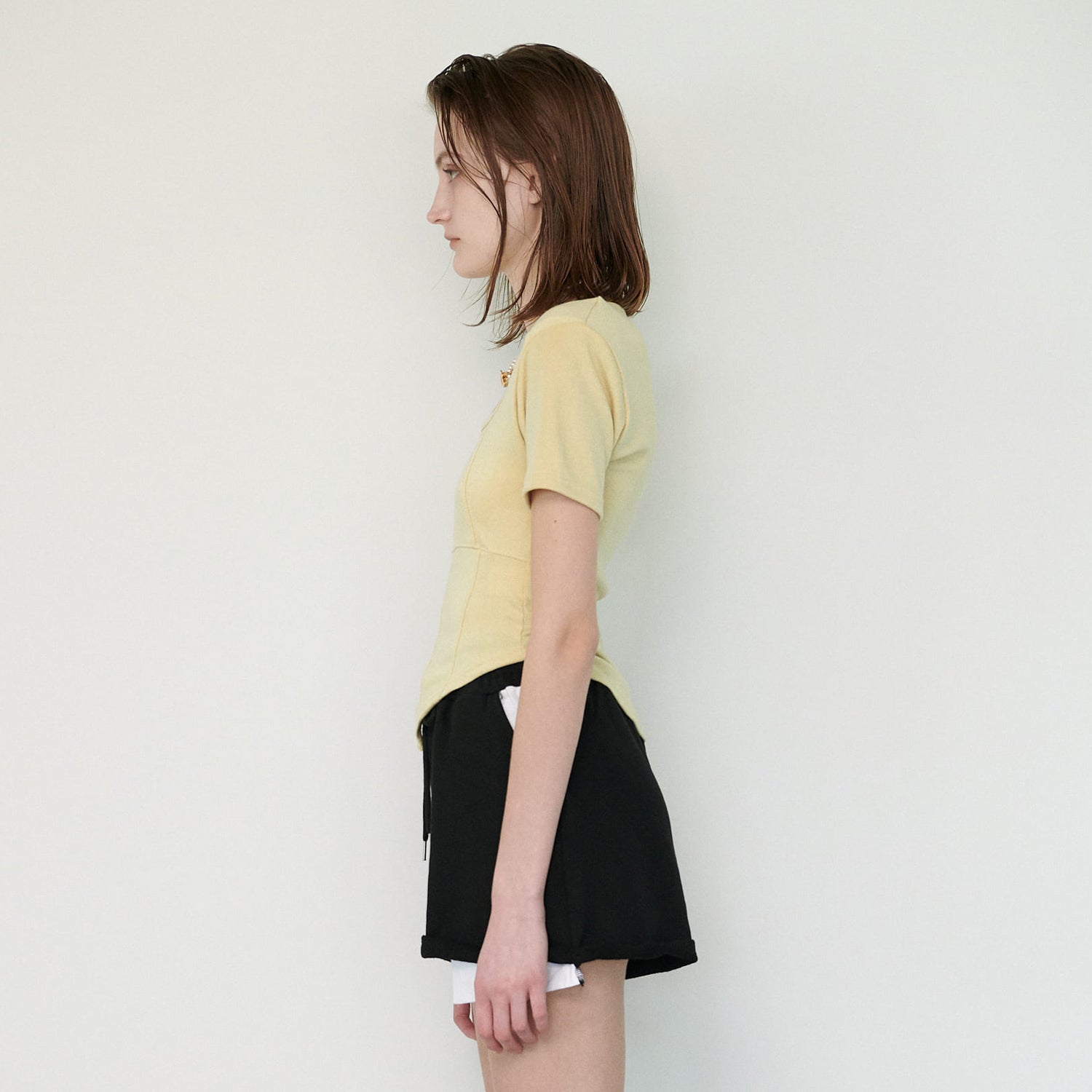 SQUARE T-SHIRT, YELLOW