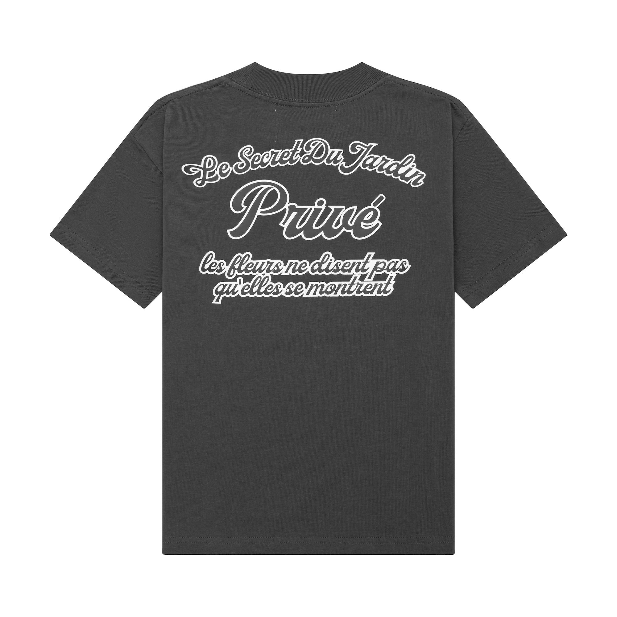 DVRK PRIVÉ SECRET JARDIN LOGO TEE - DARK GREY