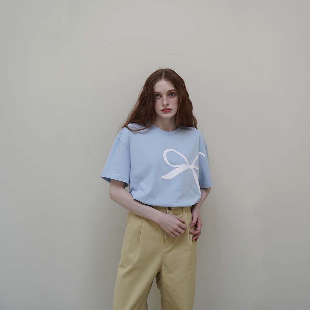 Pale Blue Ribbon T-Shirt