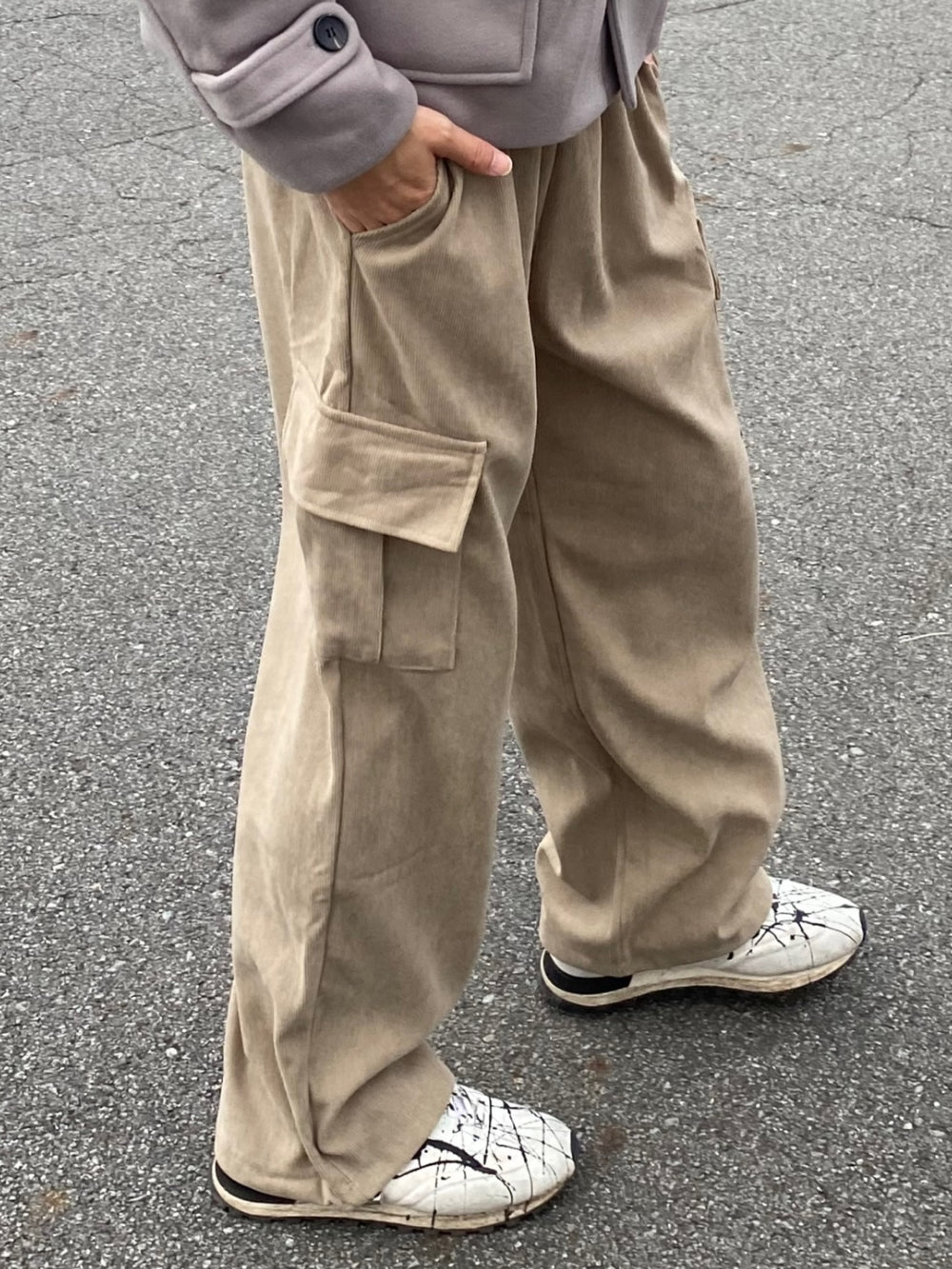 Men's string cargo huey pants