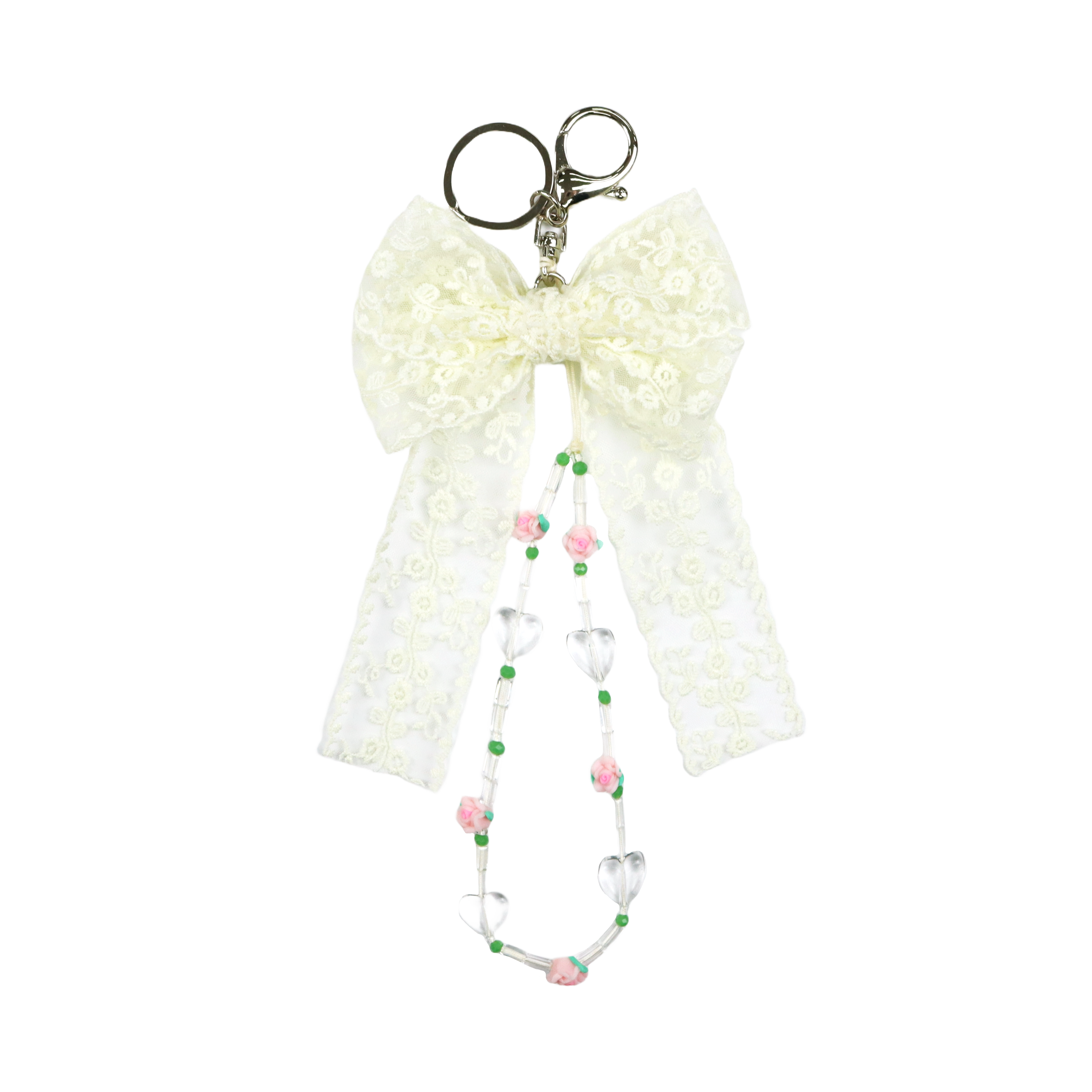 ROSE'S RIBBON KEYRING