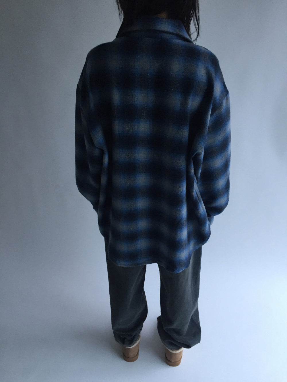 Wool checkered shirt