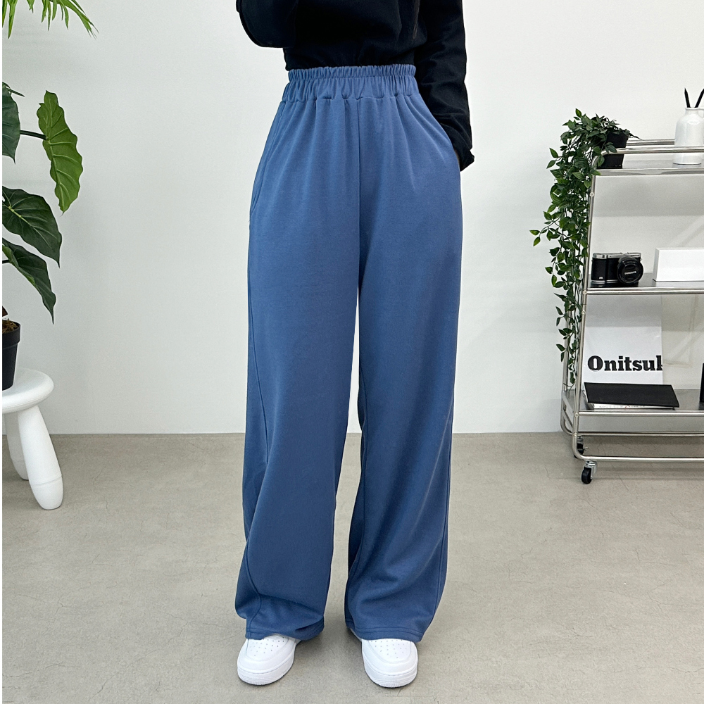 Loose Fit Wide Sweat Suit Pants