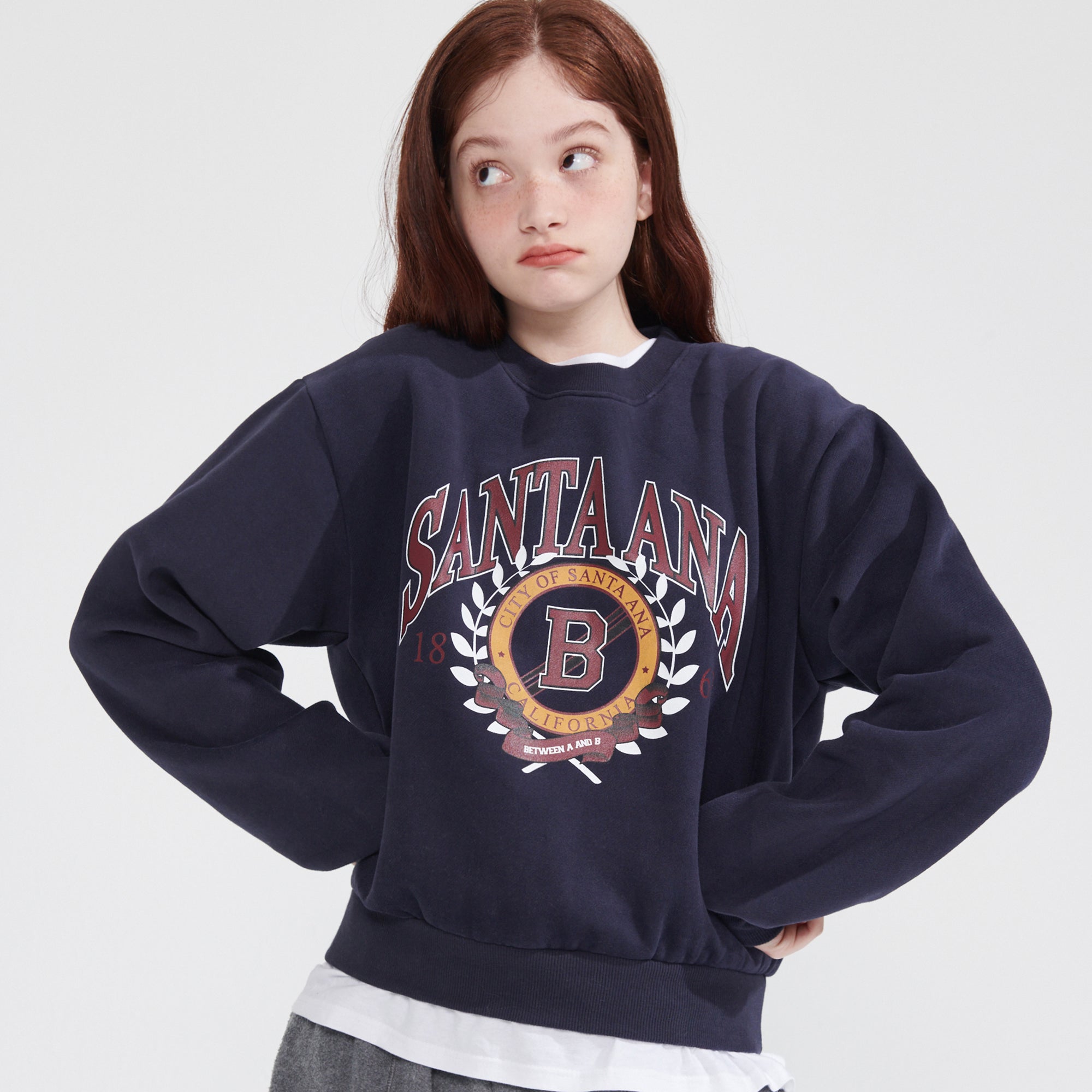 NAPPING SANTA ANA CROP SWEATSHIRT_DARK NAVY