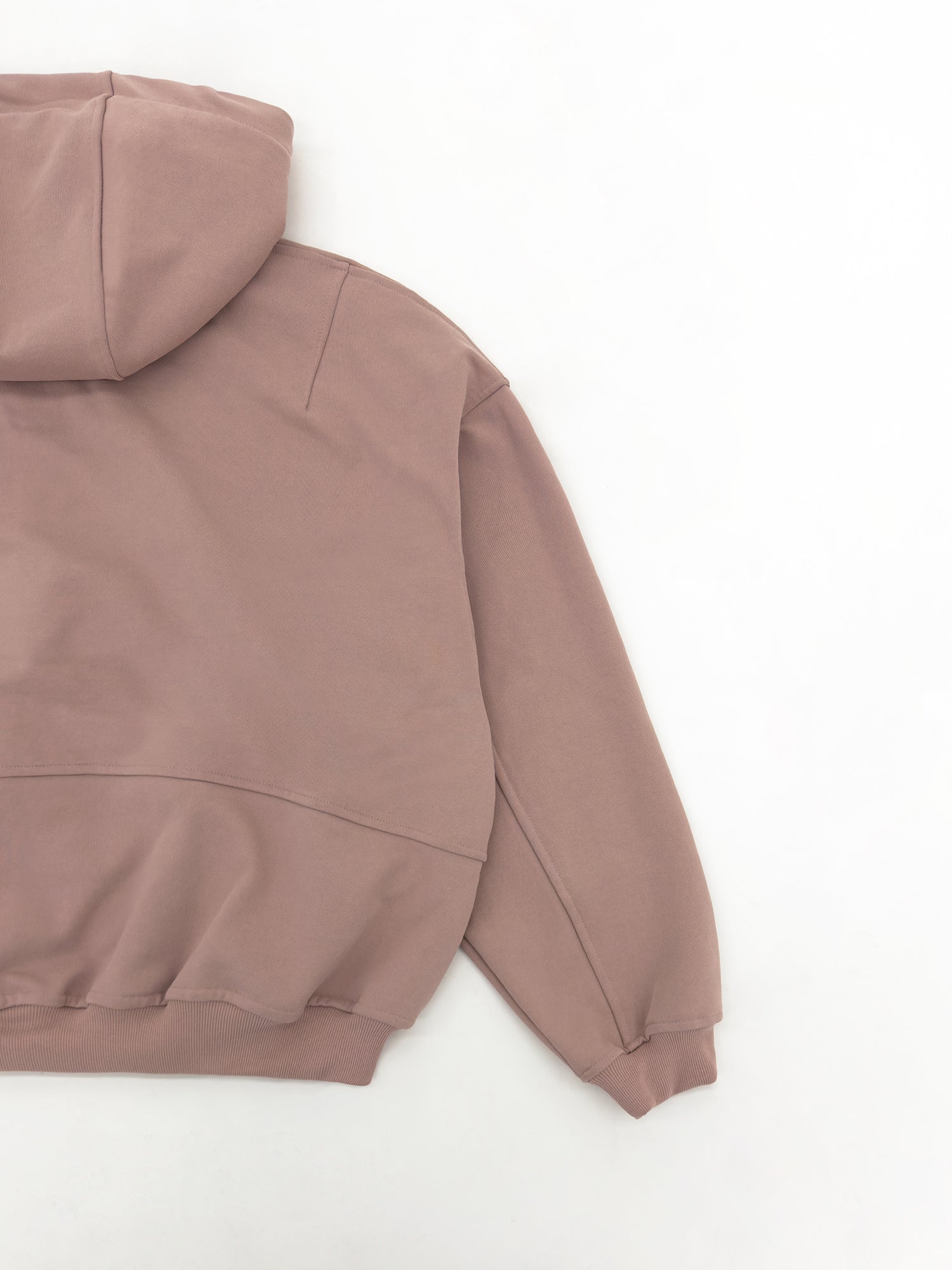 Oversized Full Zip Hoodie - Blush