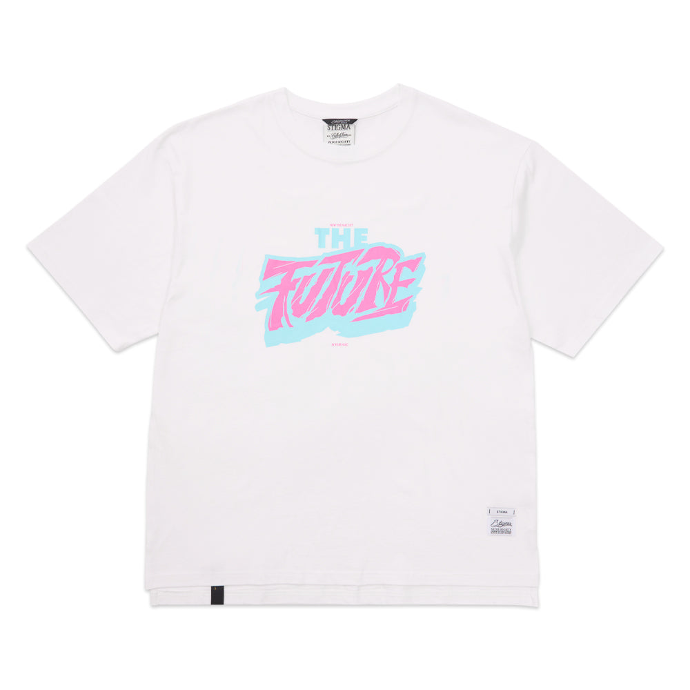 Future Oversized Short Sleeves T-Shirts white / Black