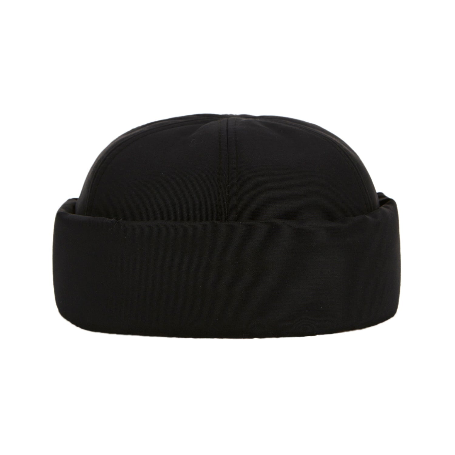 Heavy Padding Stud Logo Watch Cap Black