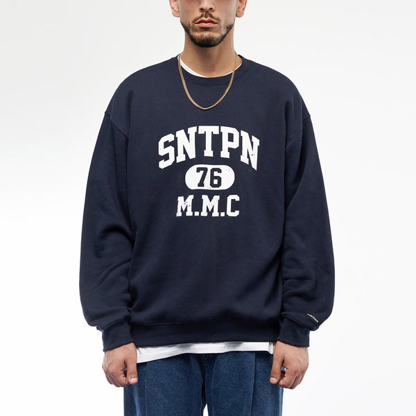 SP SNTPN LOGO CREWNECK-ASH MELANGE