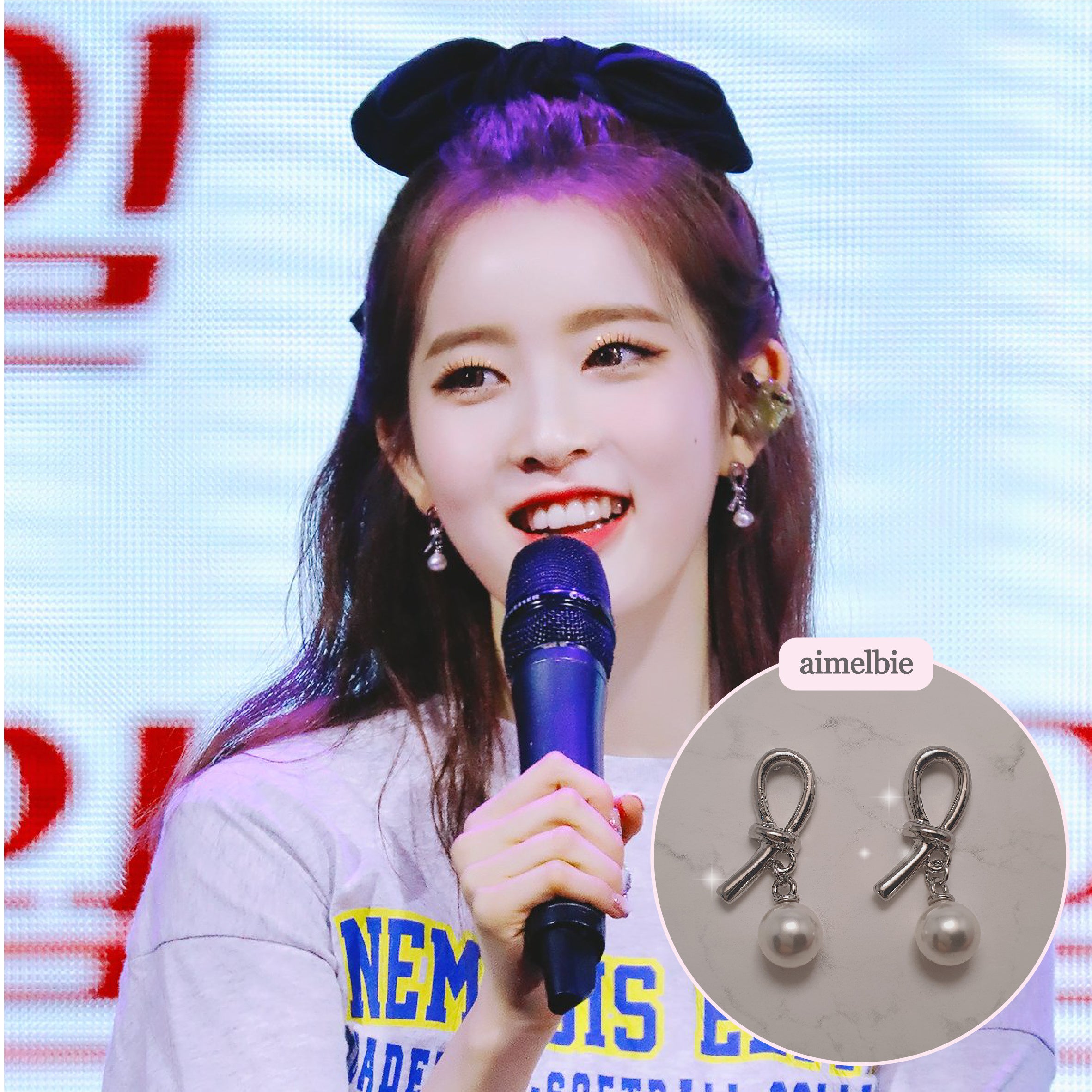  Daily Silver Ribbon Piercing (IVE Wonyoung, Yujin, STAYC Sieun, Oh My Girl Hyojung, Seunghee Piercing)