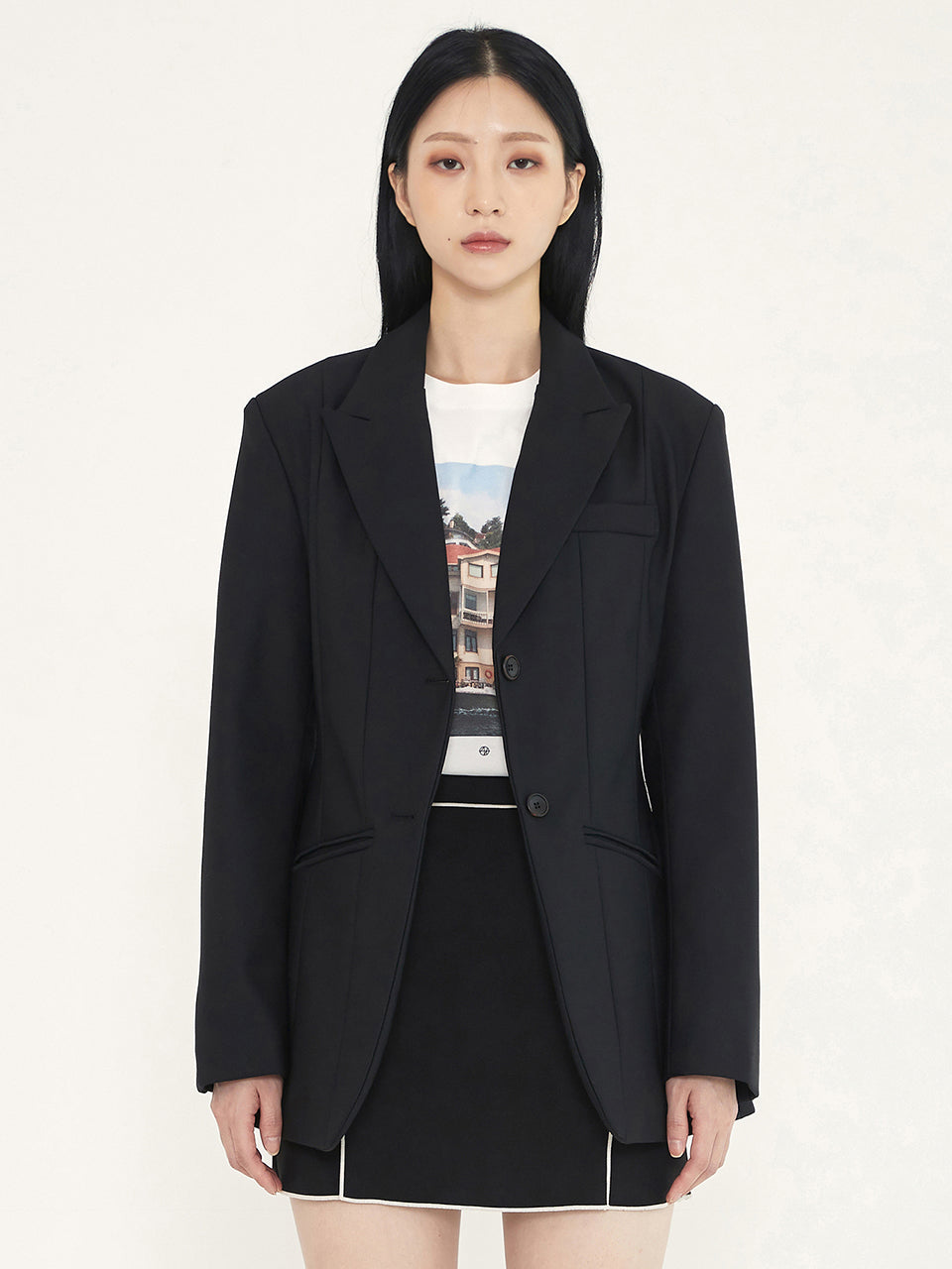 FORMAL WOOL JACKET - BLACK