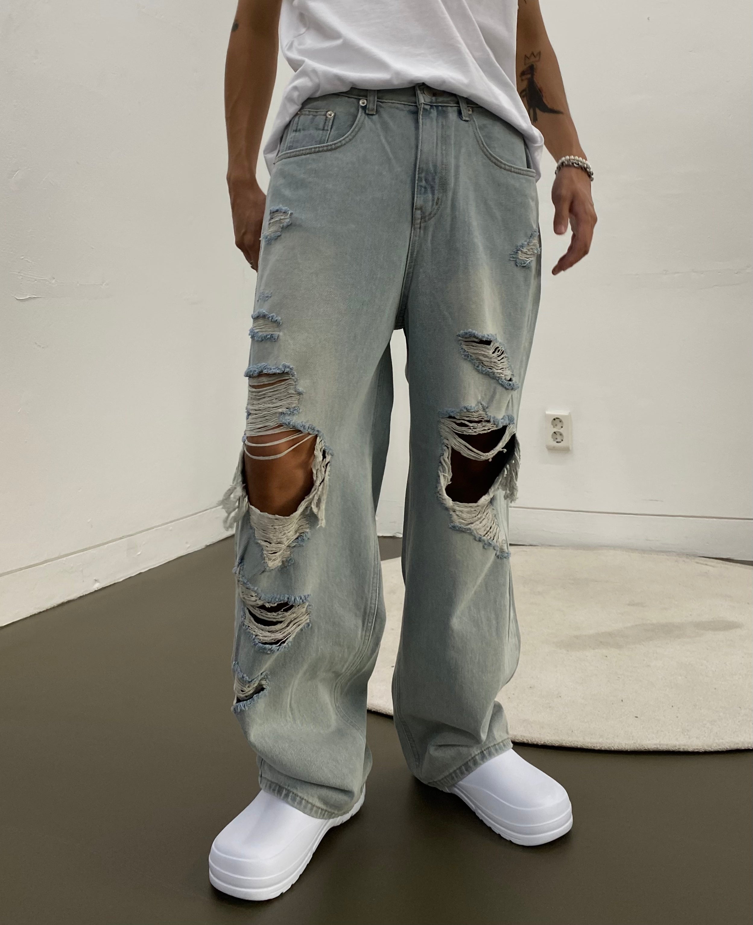 Ice Vintage Wide Denim Pants