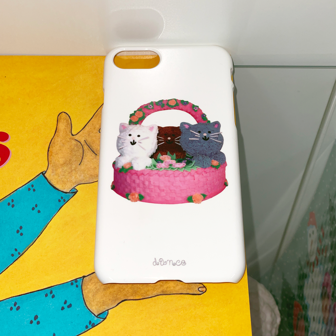 (glossy hard) Cats Cake phone case