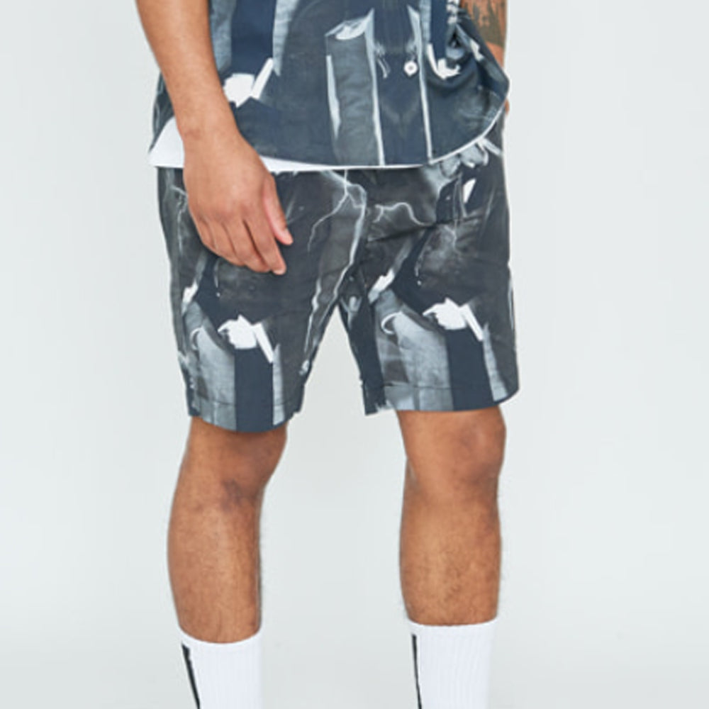 MADNESS PRINT SHORTS - BLACK