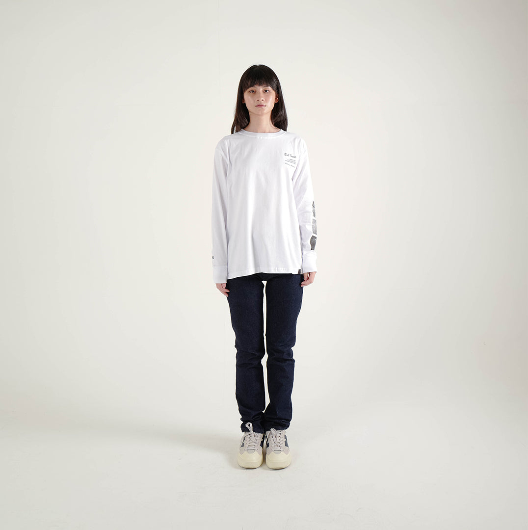 EVIL LONGSLEEVE TSHIRT - OUTSIDER L22 WHITE