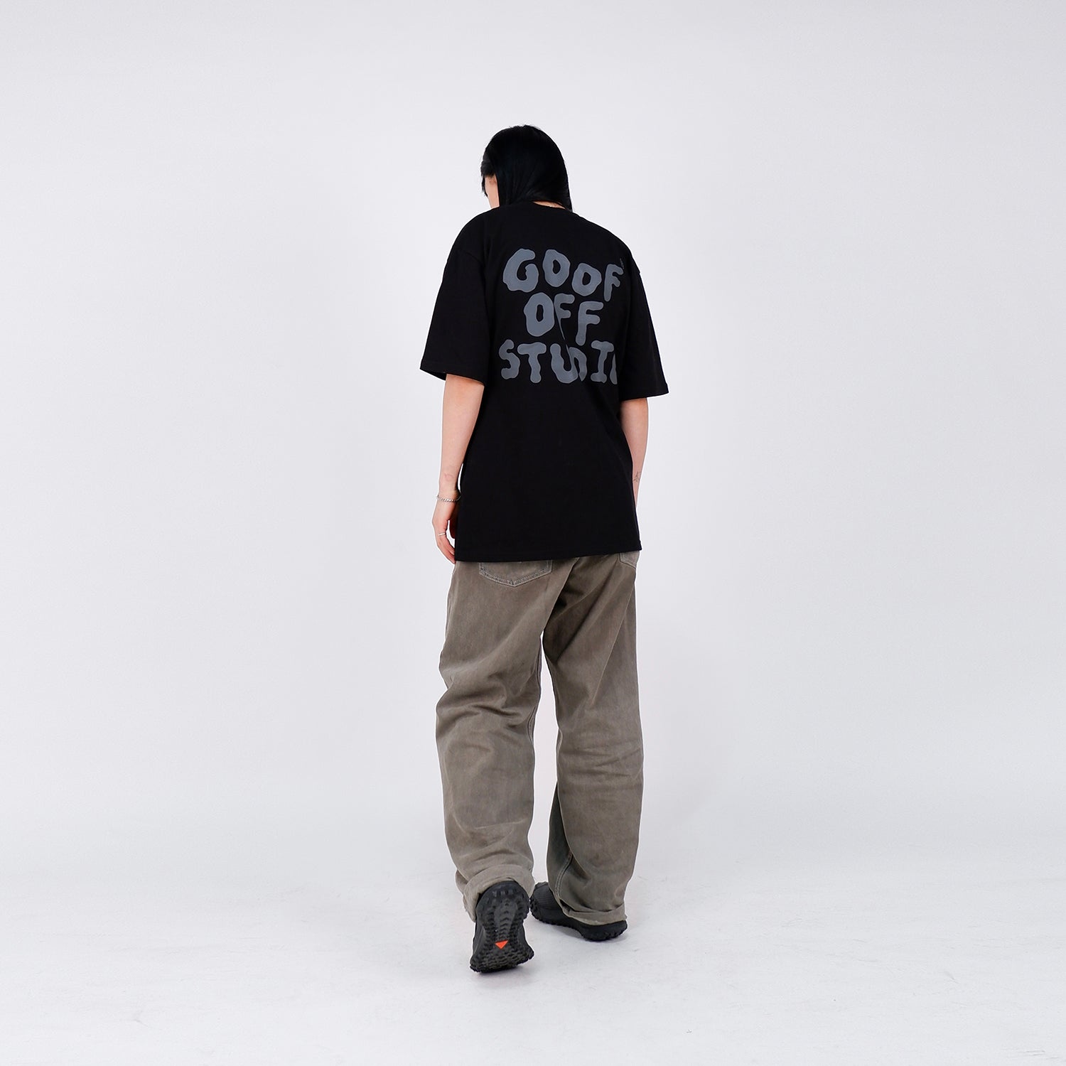 GOOFOFF MAIN LOGO TEE - ( Black - Gray )