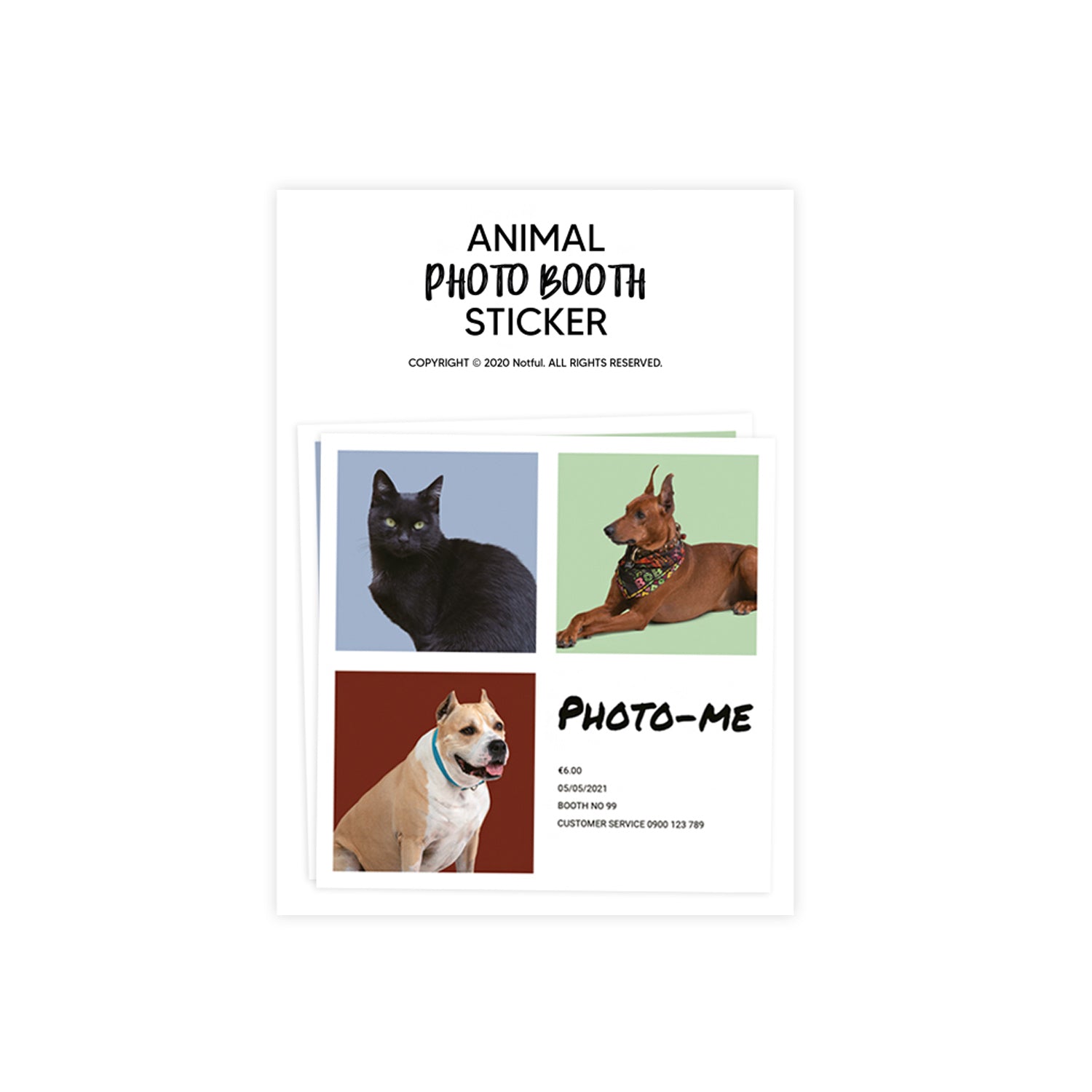 Animal photo sticker