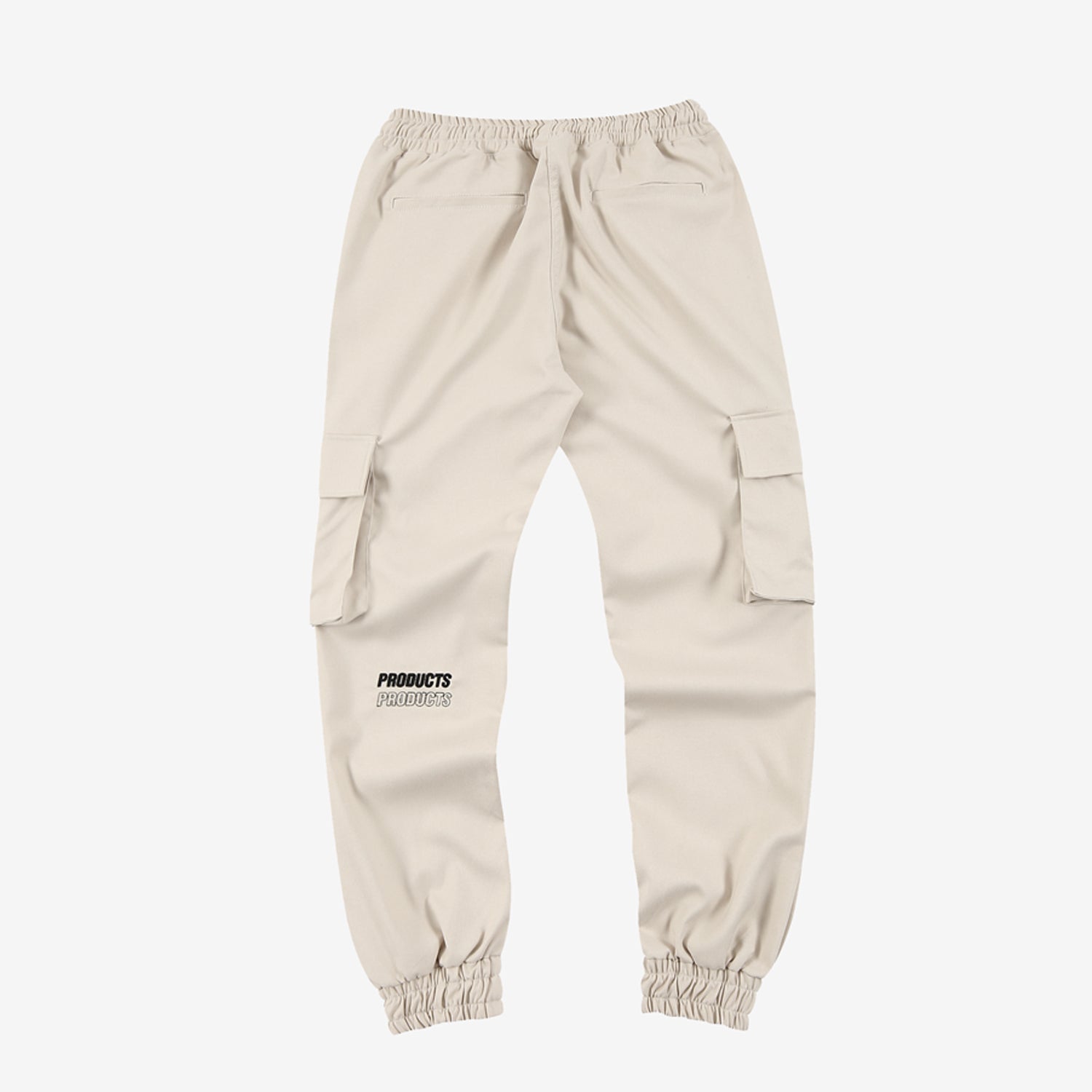 Premium Banding Cargo Pants (CREAM)