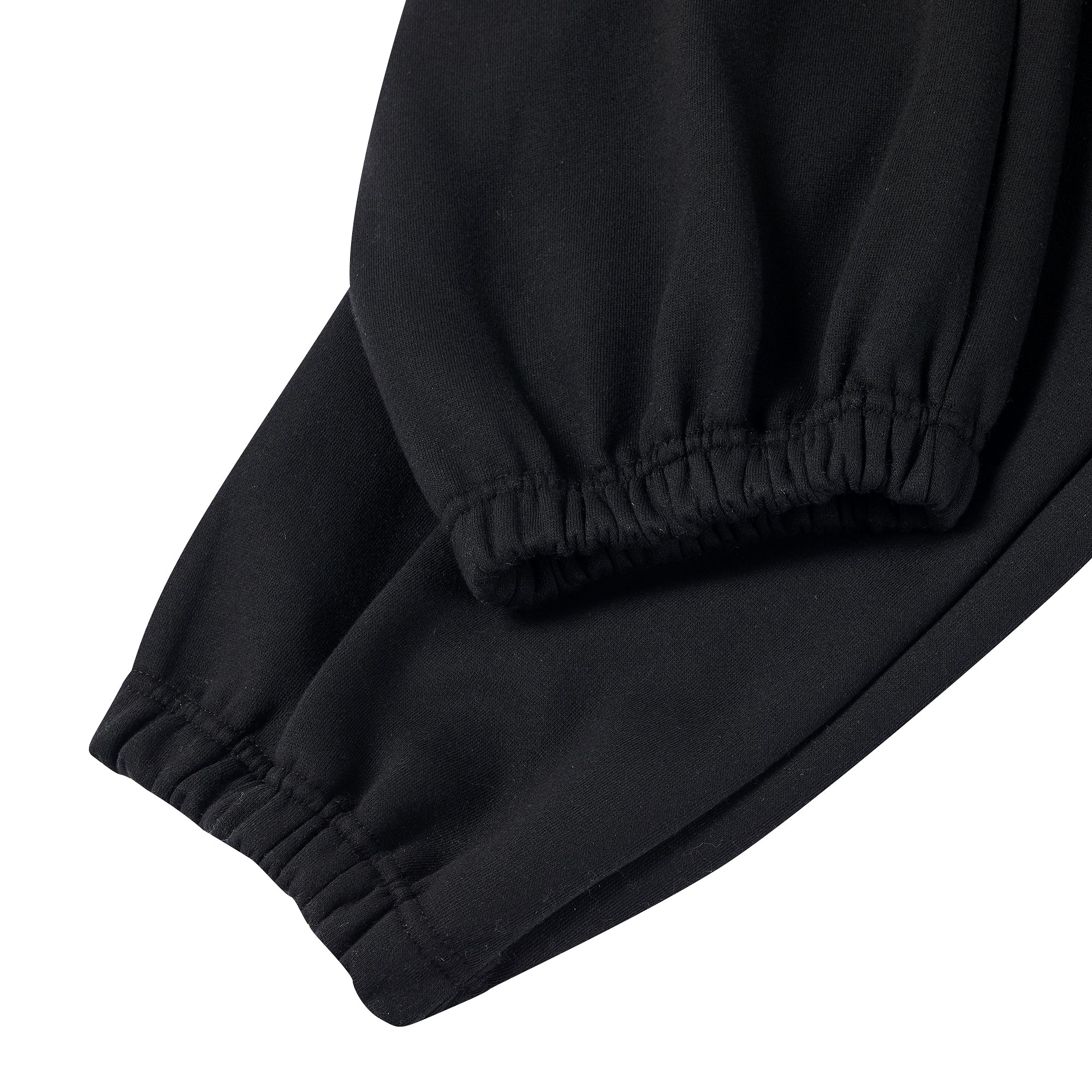 Balloon over cargo fleece jogger pants Black