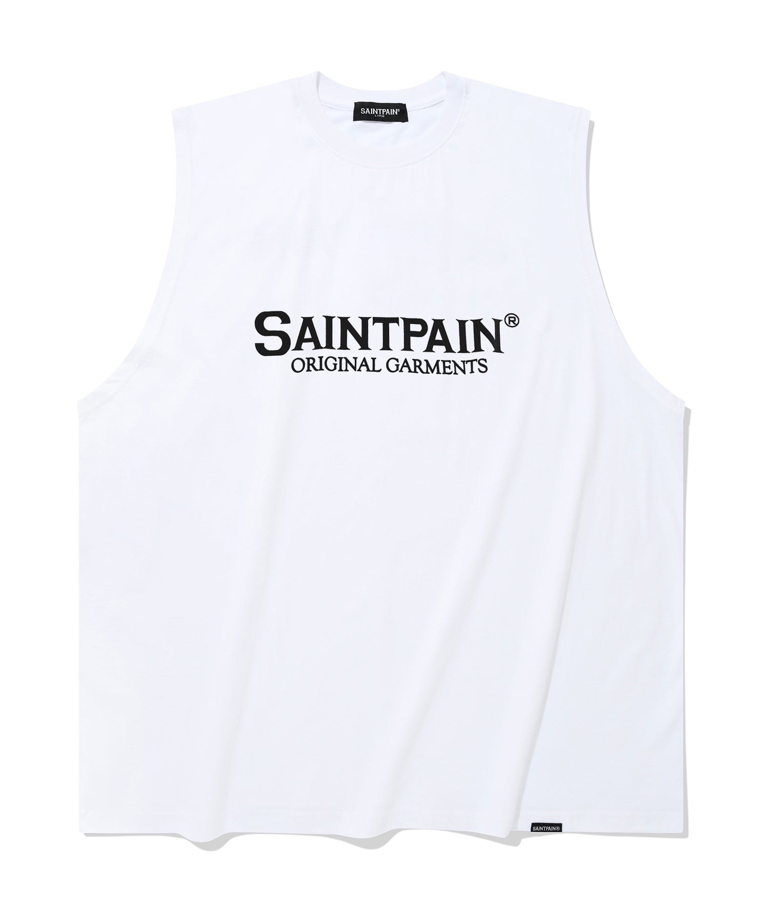 SP ORIGINAL LOGO SLEEVELESS-WHITE