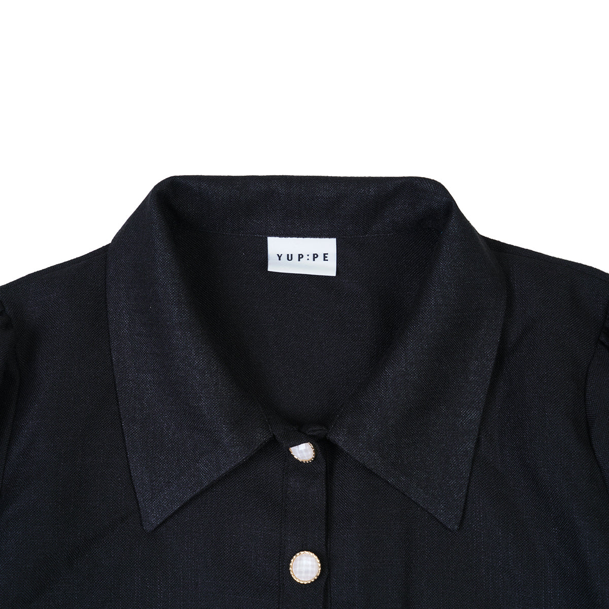 ツイードシャツ / TWEED SHIRT_ALL BLACK