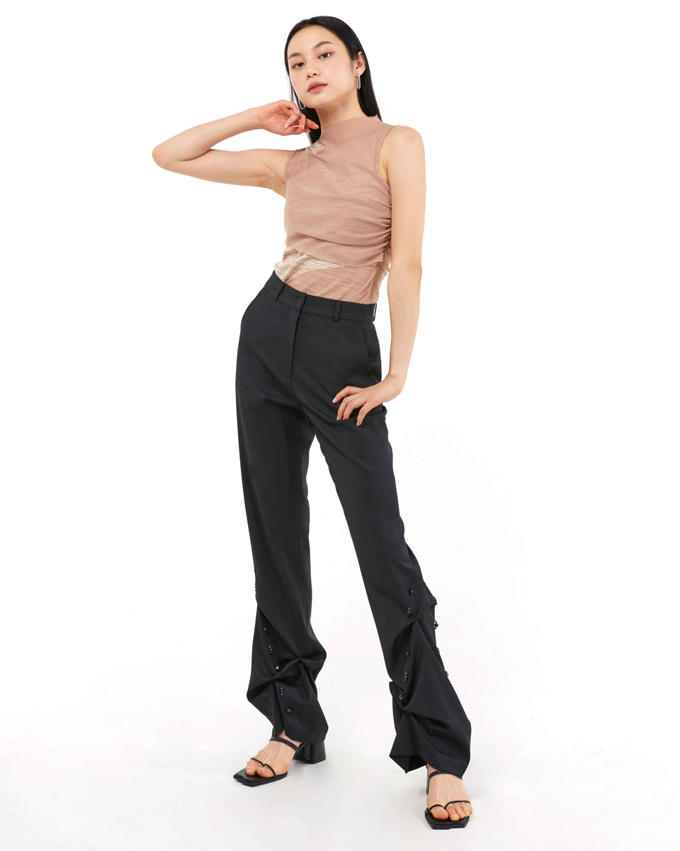 DOZI - Slim Trousers _ Black