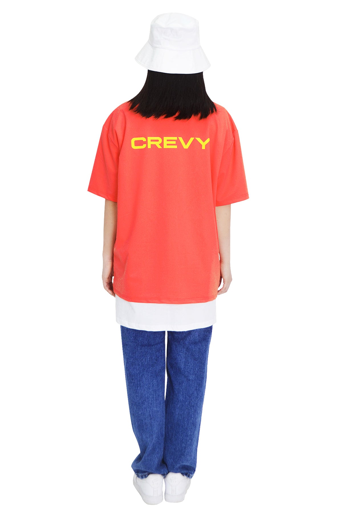 logo overfit rash short sleeve T-shirt (orange)