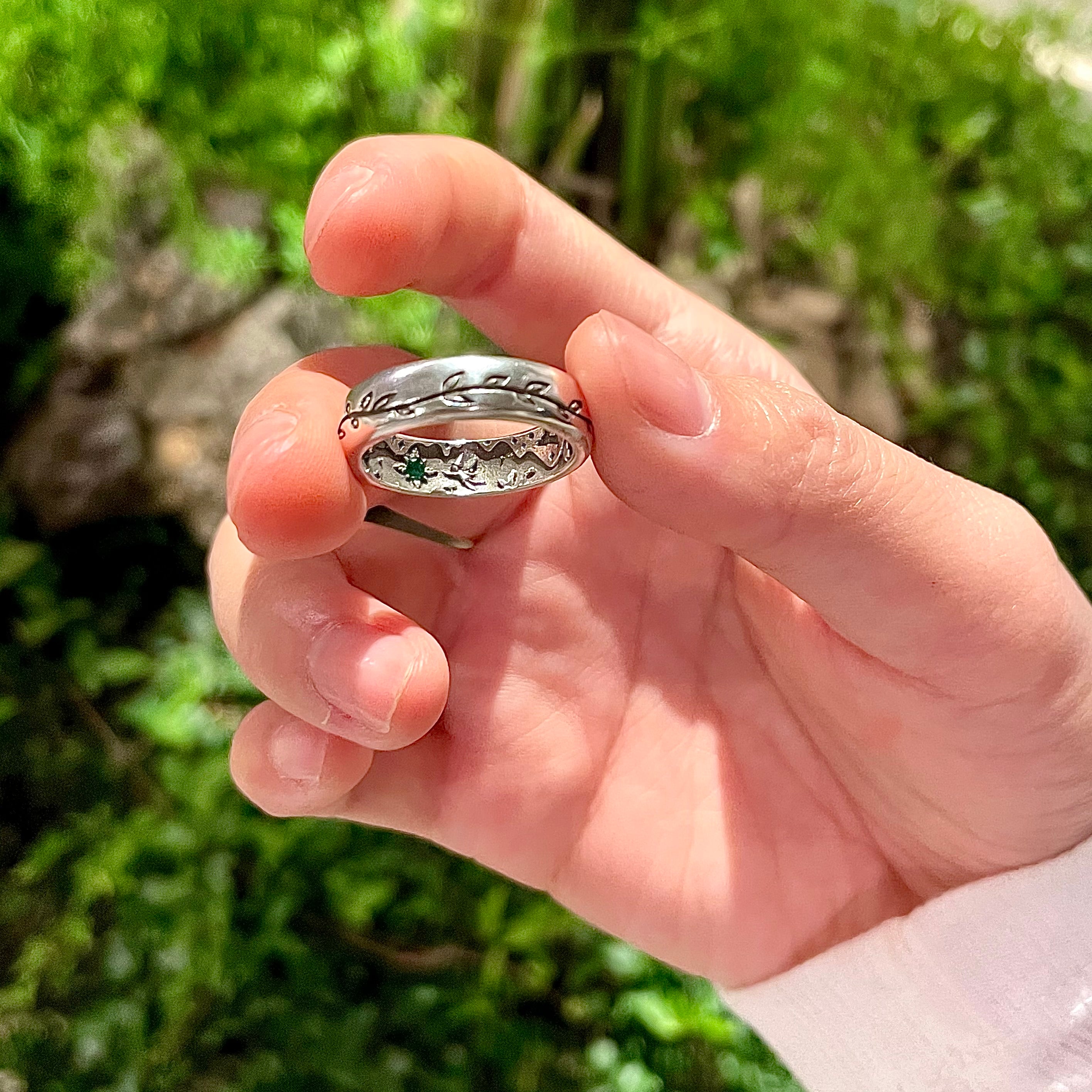 Forest fairy silver Ring