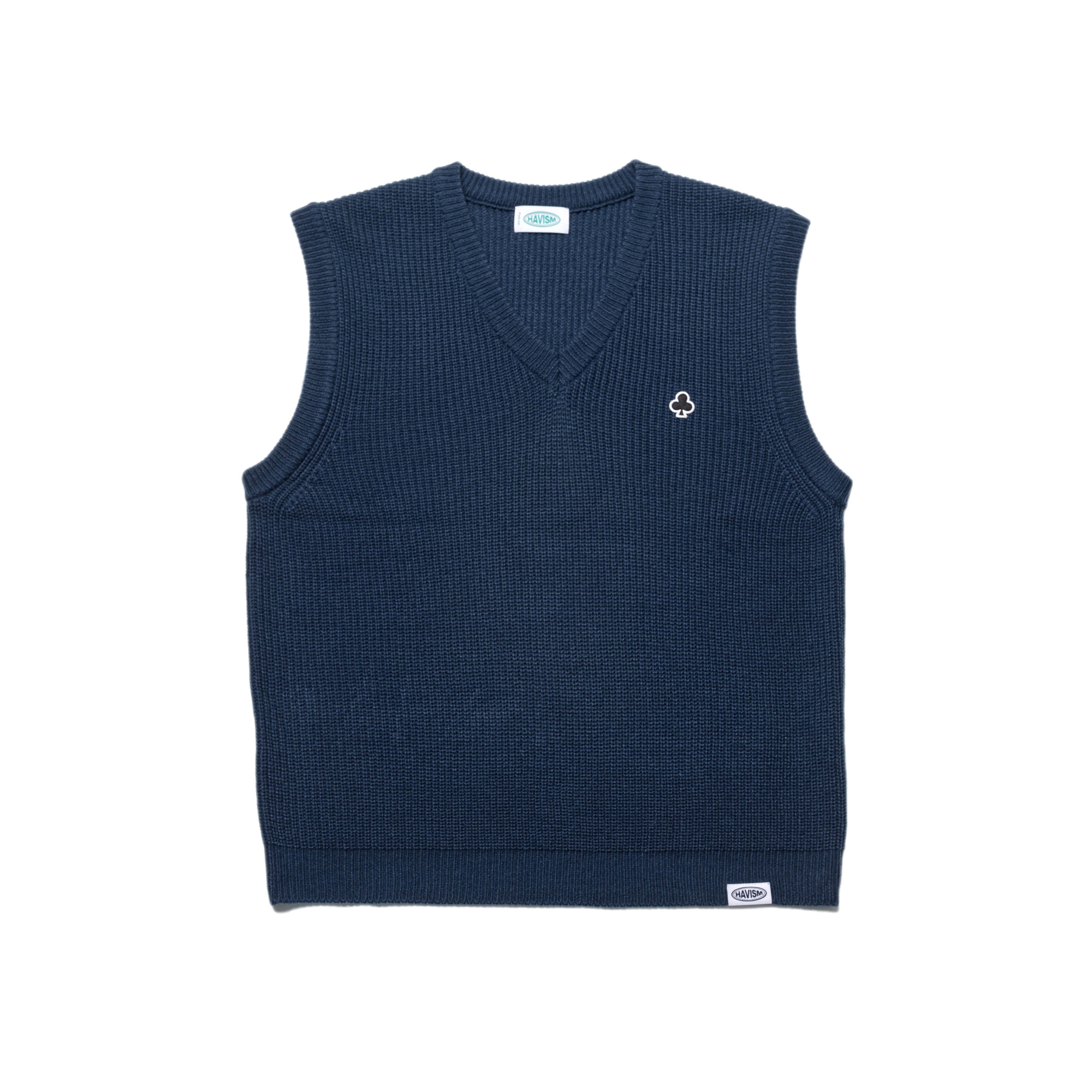 CLOVER WP KNIT VEST(BLUE NAVY)