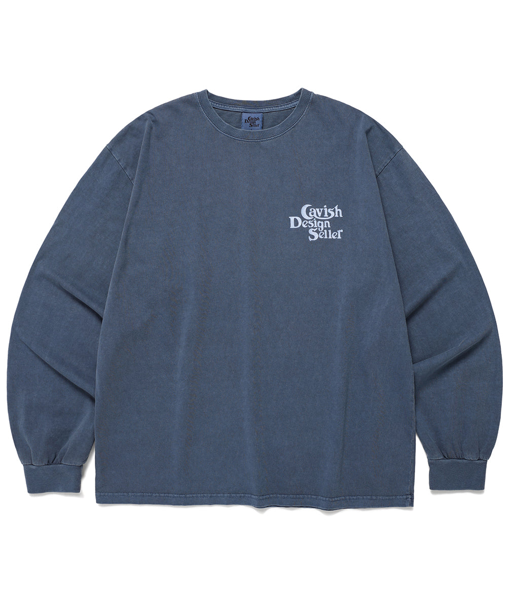 PIGMENT SELLER LOGO LS TEE BLUE(CV2ESUT552A)