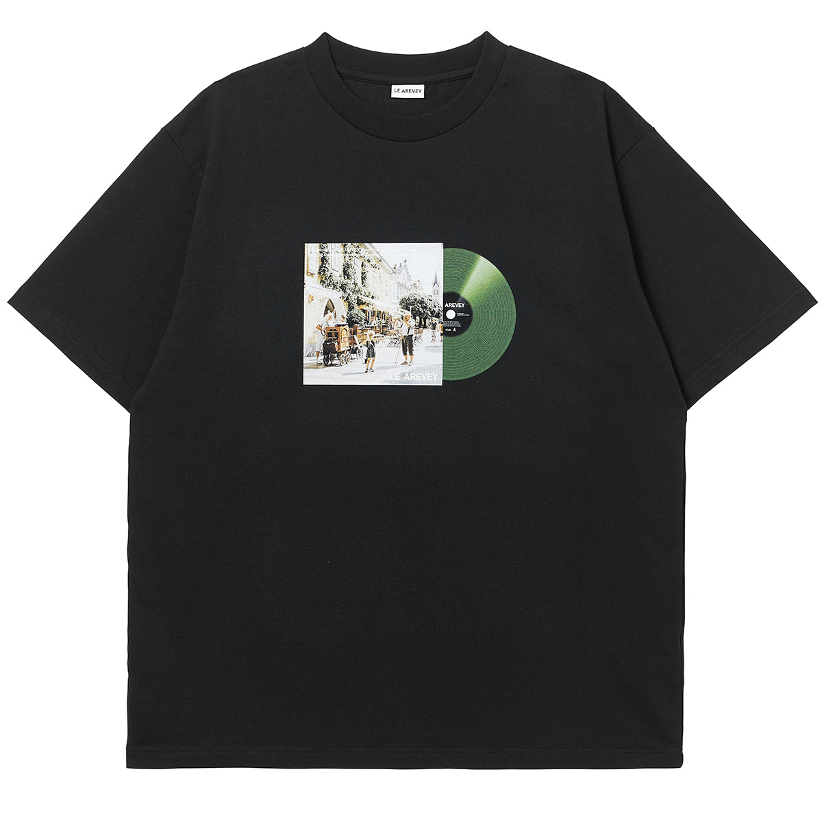 LE AREVEY LP COLLECTOR T-SHIRT BLACK / GREEN