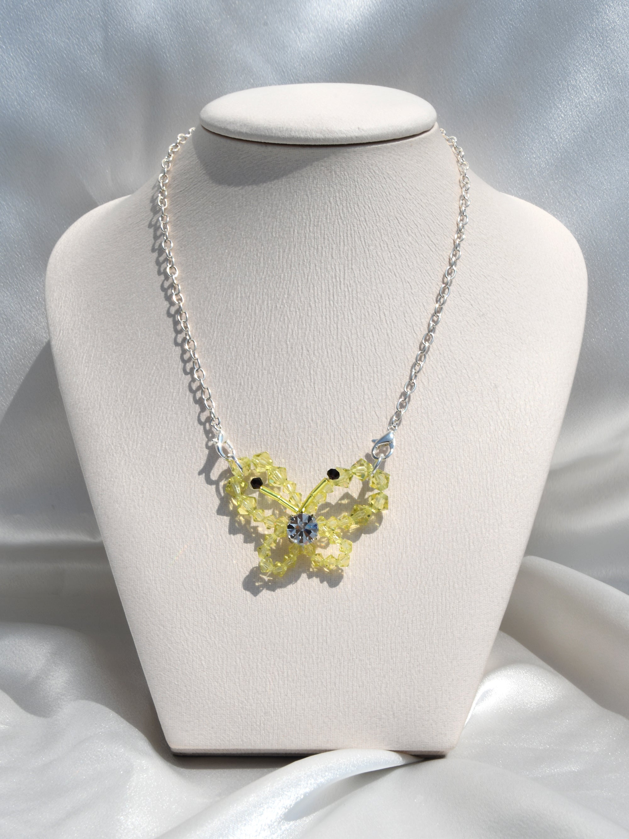 Yellow Butterfly Necklace