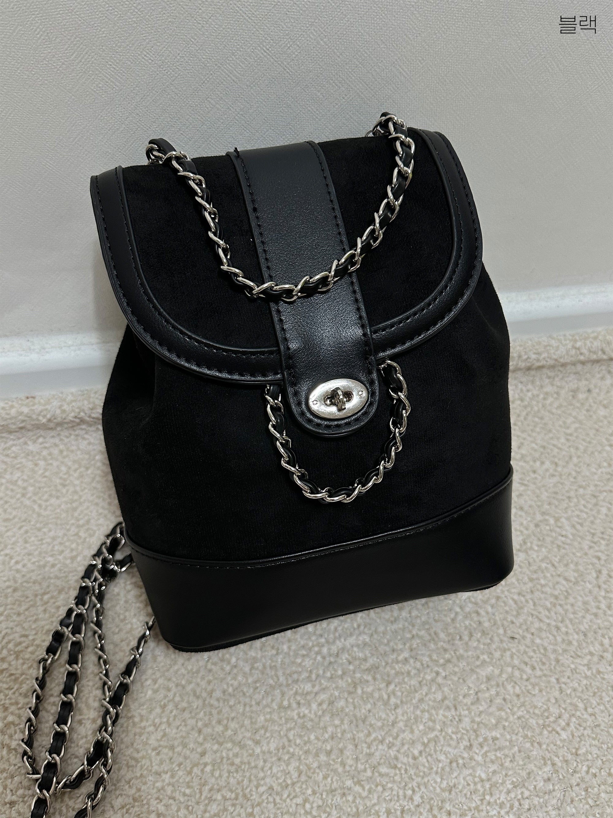 Suede Backpack Mini Bag Chain Winter Bag Backpack