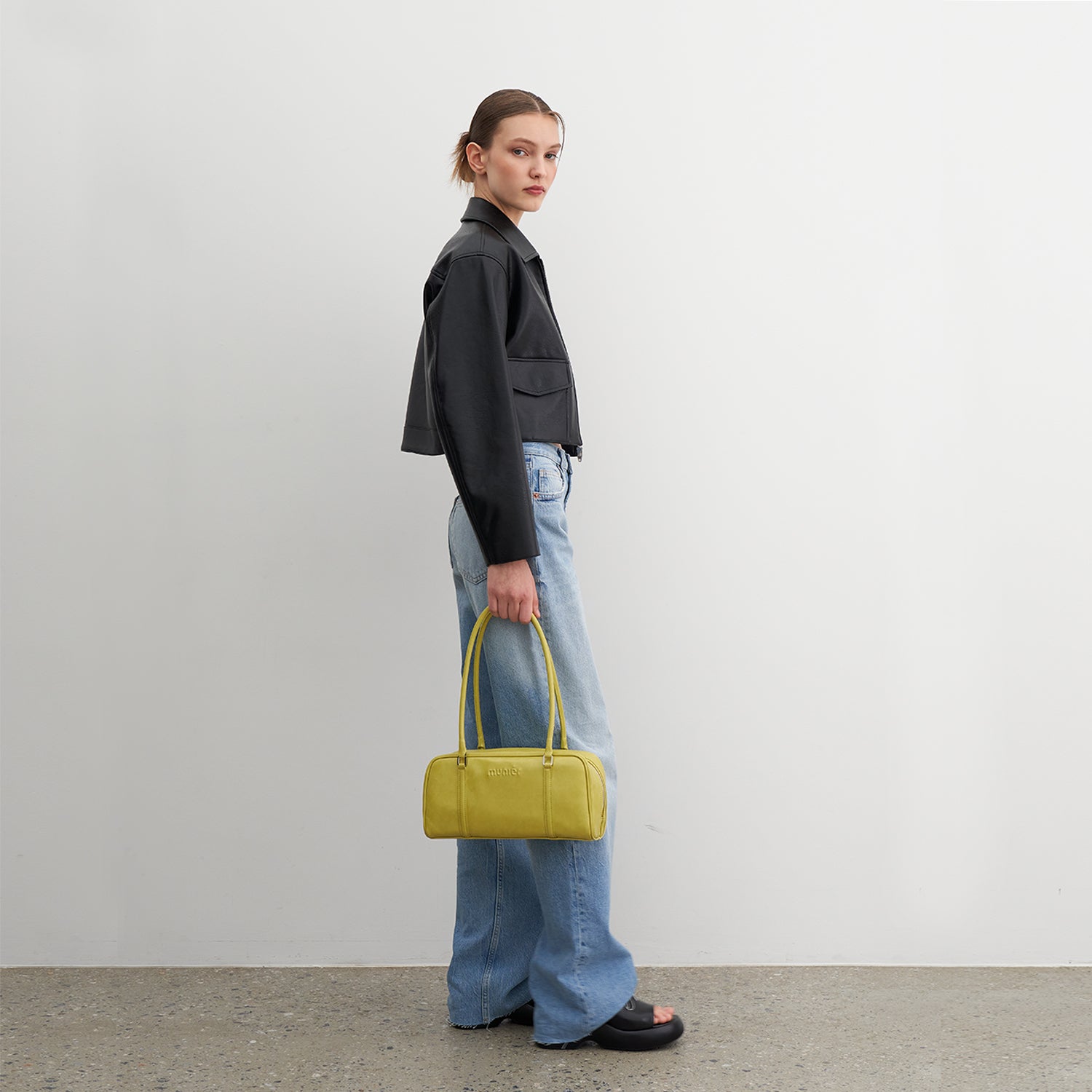 LAYER SHOULDER BAG_LIME