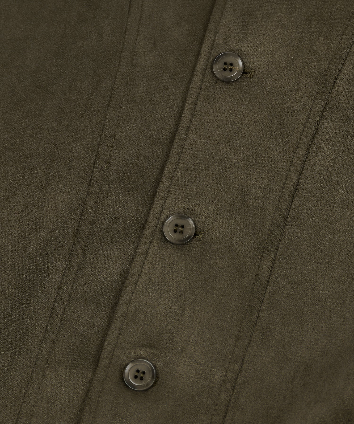 87-STAN033 [Vegan Suede] Bold Waistich Suede Jacket Khaki