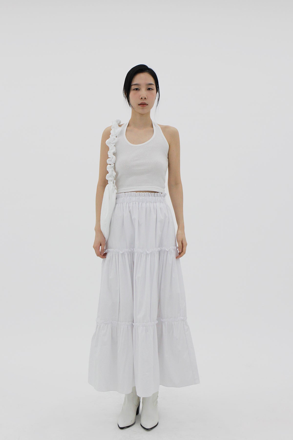 Frill kangkang long skirt (3color)