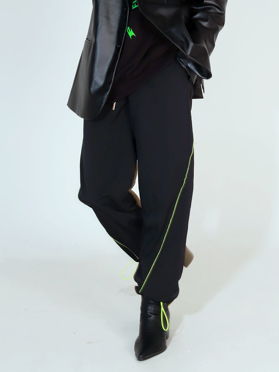 Acid Cross Line Nylon Jogger Pants