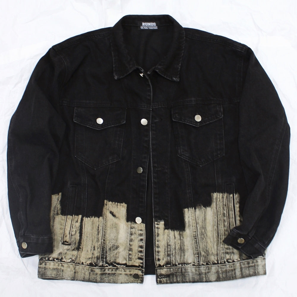 brush bleach trucker jacket