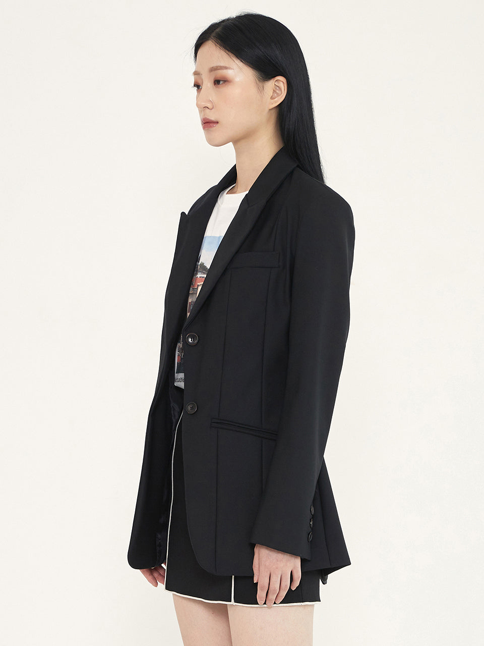 FORMAL WOOL JACKET - BLACK