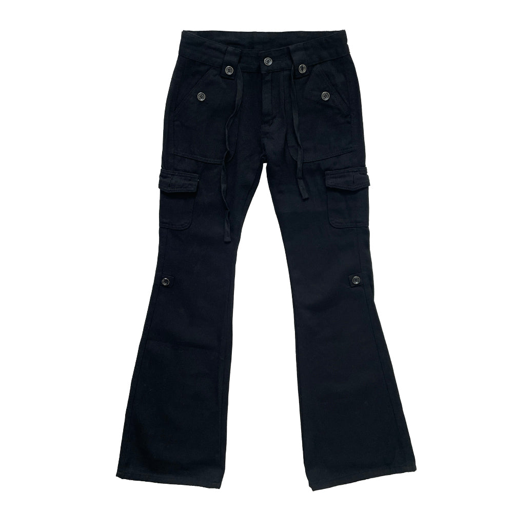 ☆韓国の人気☆【Bad Blue】☆Cargo Boots Cut Pant.s☆関税込☆ ☆韓国の人気☆【Bad Blue】☆Cargo Boots Cut Pant.s☆関税込
