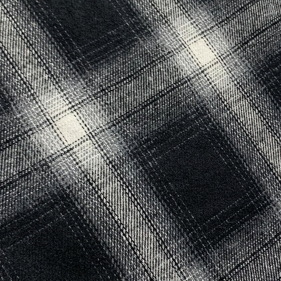 wide tartan check banding pants